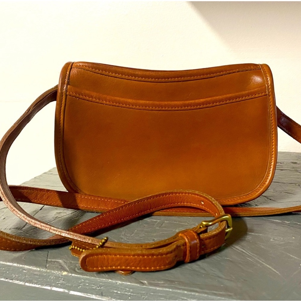 Coach British Tan Wendie Leather Crossbody Bag 9031